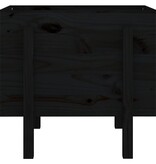 VidaXL Plantenbak 62x50x57 cm massief grenenhout zwart