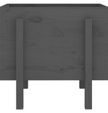 VidaXL Plantenbak 62x50x57 cm massief grenenhout grijs