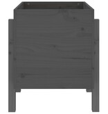 VidaXL Plantenbak 62x50x57 cm massief grenenhout grijs