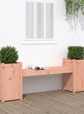 VidaXL Bankje met plantenbakken 180x36x63 cm grenenhout douglas
