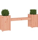 vidaXL Bankje met plantenbakken 180x36x63 cm grenenhout douglas