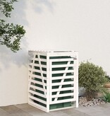 Containerberging 84x90x128,5 cm massief grenenhout wit