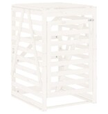 Containerberging 84x90x128,5 cm massief grenenhout wit