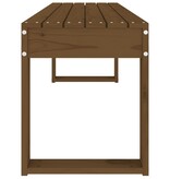 Tuinbank 110x38x45 cm massief grenenhout honingbruin