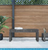 Tuinbank 110x38x45 cm massief grenenhout grijs
