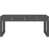 Tuinbank 110x38x45 cm massief grenenhout grijs