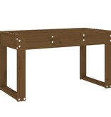 Tuinbank 80x38x45 cm massief grenenhout honingbruin