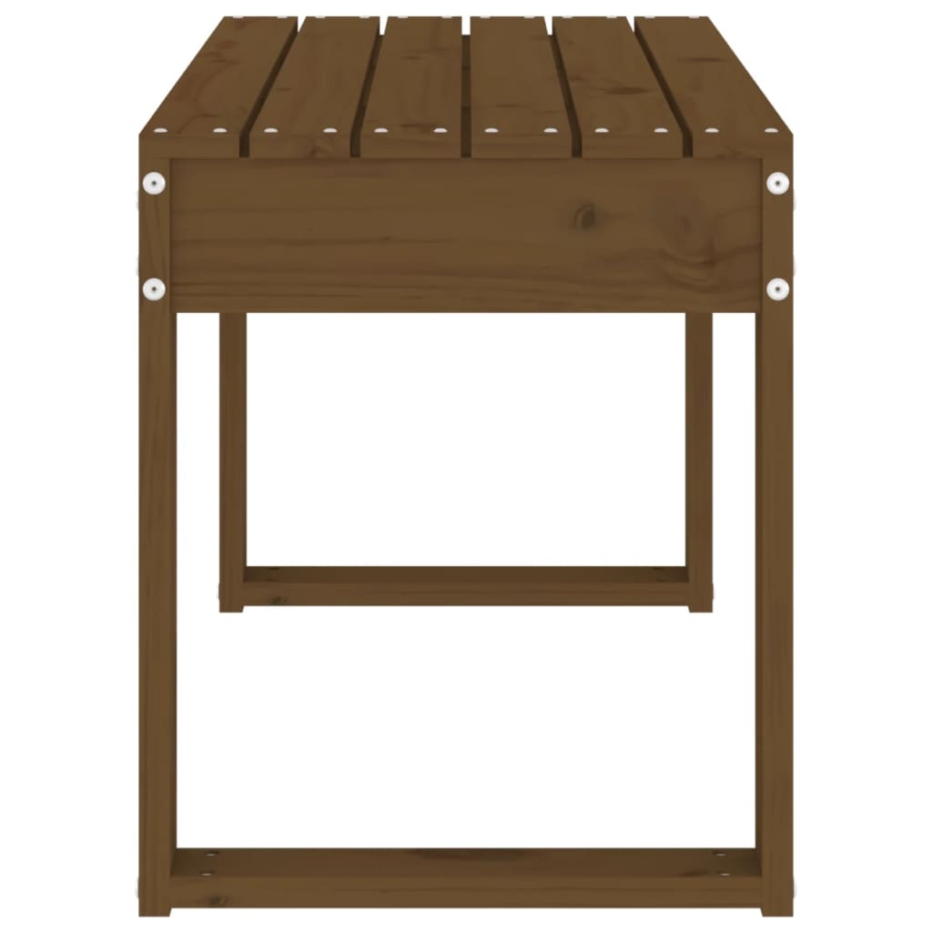 Tuinbank 80x38x45 cm massief grenenhout honingbruin