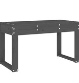 Tuinbank 80x38x45 cm massief grenenhout grijs