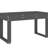Tuinbank 80x38x45 cm massief grenenhout grijs