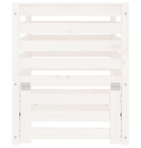 VidaXL Compostbak 63,5x63,5x77,5 cm massief grenenhout wit