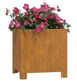 vidaXL Plantenbakken met poten 2 st roestig 32x30x33 cm cortenstaal