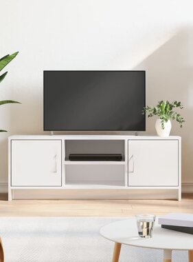 VidaXL Tv-meubel 102x30x37,5 cm bewerkt hout hoogglans wit