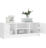 VidaXL Tv-meubel 102x30x37,5 cm bewerkt hout hoogglans wit