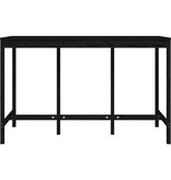 VidaXL Bartafel 180x80x110 cm massief grenenhout zwart