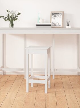 VidaXL Bartafel 180x80x110 cm massief grenenhout wit