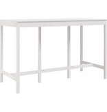 VidaXL Bartafel 180x80x110 cm massief grenenhout wit