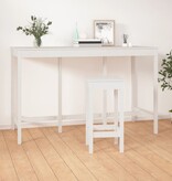 VidaXL Bartafel 180x80x110 cm massief grenenhout wit
