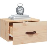 vidaXL Nachtkastjes 2 st wandgemonteerd 40x29,5x22 cm