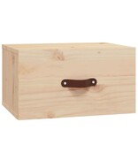 vidaXL Nachtkastjes 2 st wandgemonteerd 40x29,5x22 cm