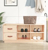 VidaXL Schoenenbank 100x34x45 cm massief grenenhout