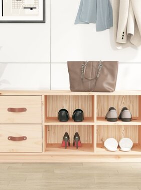 VidaXL Schoenenbank 100x34x45 cm massief grenenhout