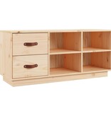 VidaXL Schoenenbank 100x34x45 cm massief grenenhout