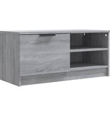 vidaXL Tv-meubel 80x35x36,5 cm bewerkt hout grijs sonoma eikenkleurig