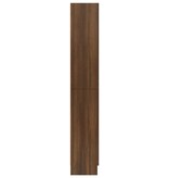 vidaXL Vitrinekast 82,5x30,5x185,5 cm bewerkt hout bruineikenkleurig