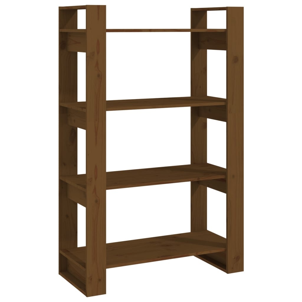 VidaXL Boekenkast/kamerscherm 80x35x125 cm massief hout honingbruin