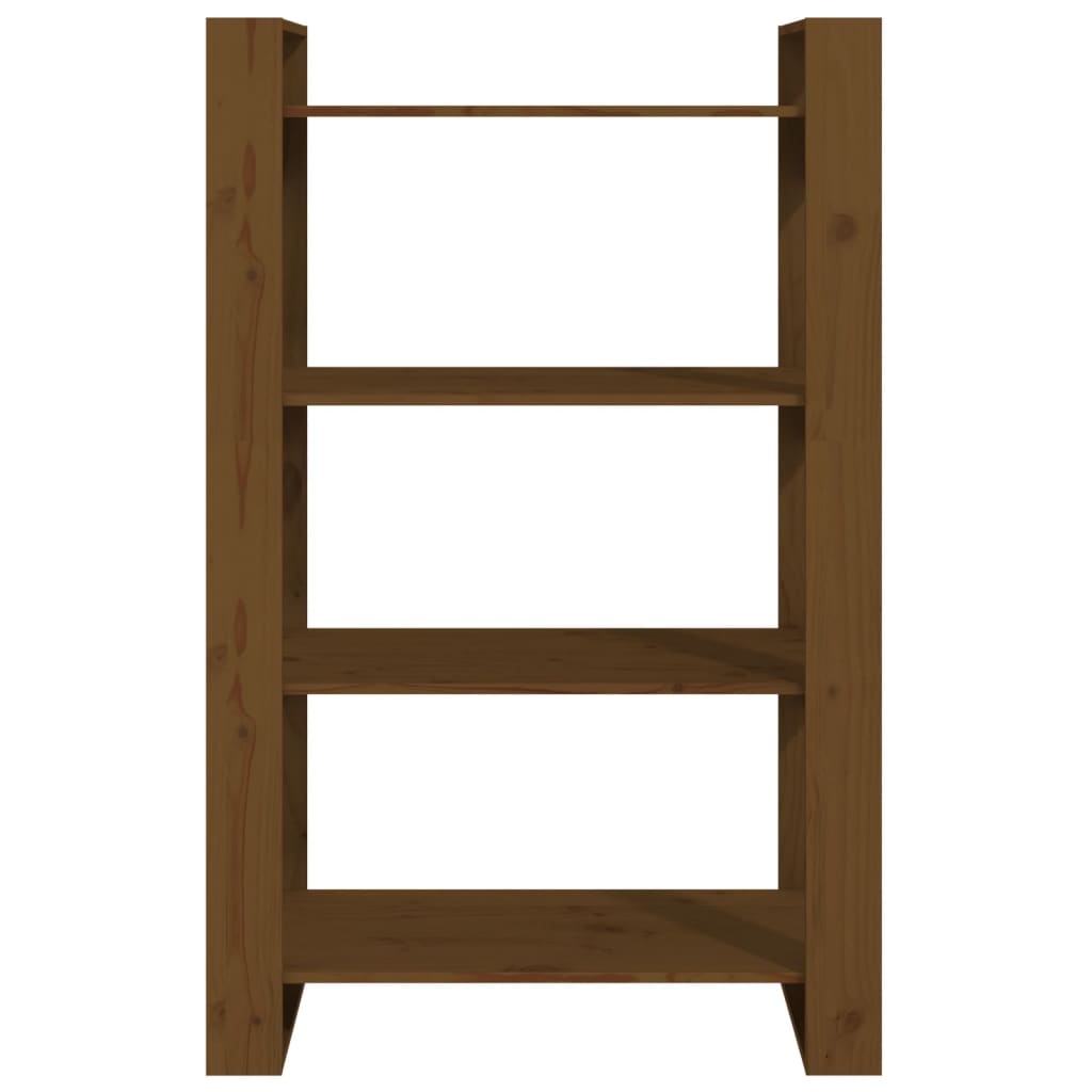 VidaXL Boekenkast/kamerscherm 80x35x125 cm massief hout honingbruin