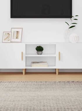 VidaXL Tv-meubel 150x30x50 cm bewerkt hout wit