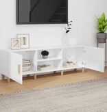 vidaXL Tv-meubel 150x30x50 cm bewerkt hout wit