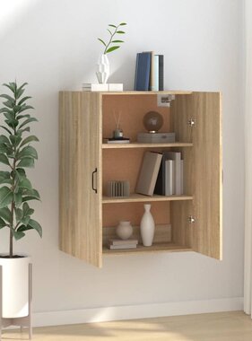 VidaXL Hangkast 69,5x34x90 cm bewerkt hout sonoma eikenkleurig
