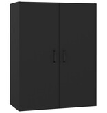 VidaXL Hangkast 69,5x34x90 cm bewerkt hout zwart