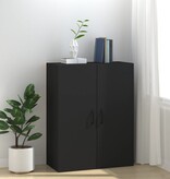 VidaXL Hangkast 69,5x34x90 cm bewerkt hout zwart