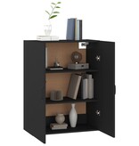VidaXL Hangkast 69,5x34x90 cm bewerkt hout zwart