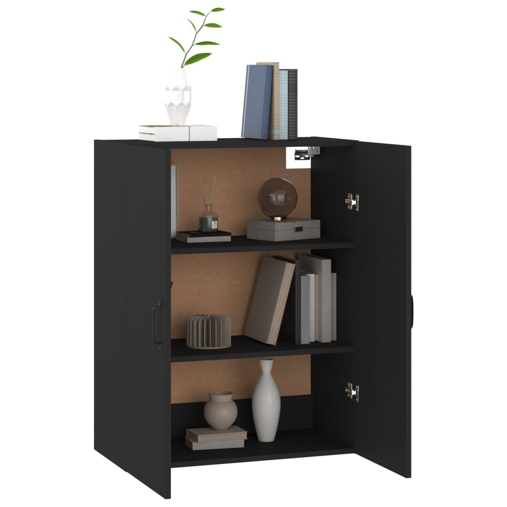VidaXL Hangkast 69,5x34x90 cm bewerkt hout zwart