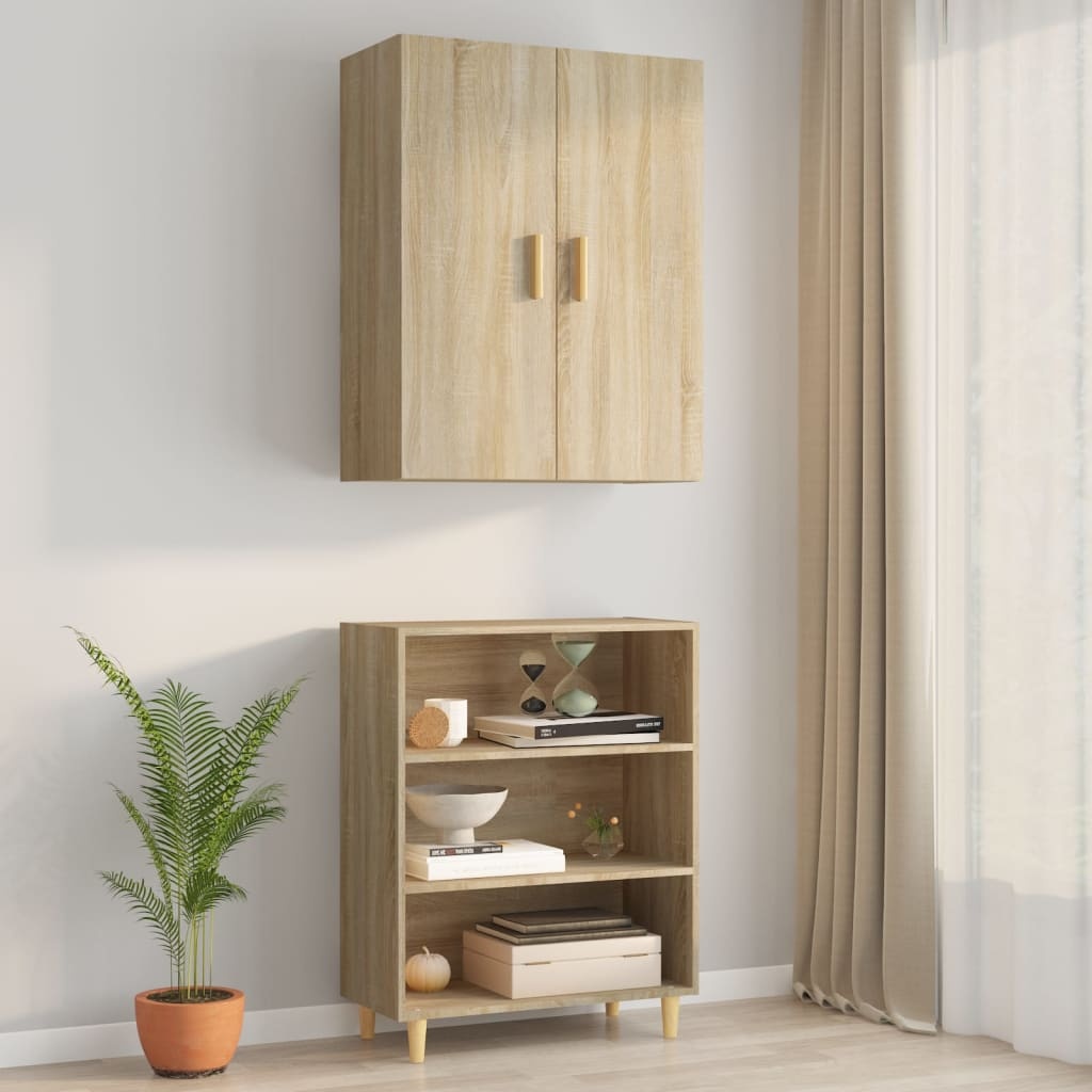 VidaXL Hangkast 69,5x34x90 cm sonoma eikenkleurig