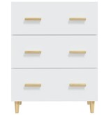VidaXL Dressoir 70x34x90 cm bewerkt hout wit