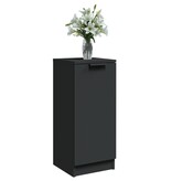 VidaXL Dressoirs 2 st 30x30x70 cm bewerkt hout zwart