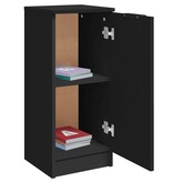 VidaXL Dressoirs 2 st 30x30x70 cm bewerkt hout zwart