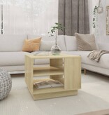 VidaXL Salontafel 55x55x43 spaanplaat sonoma eikenkleurig