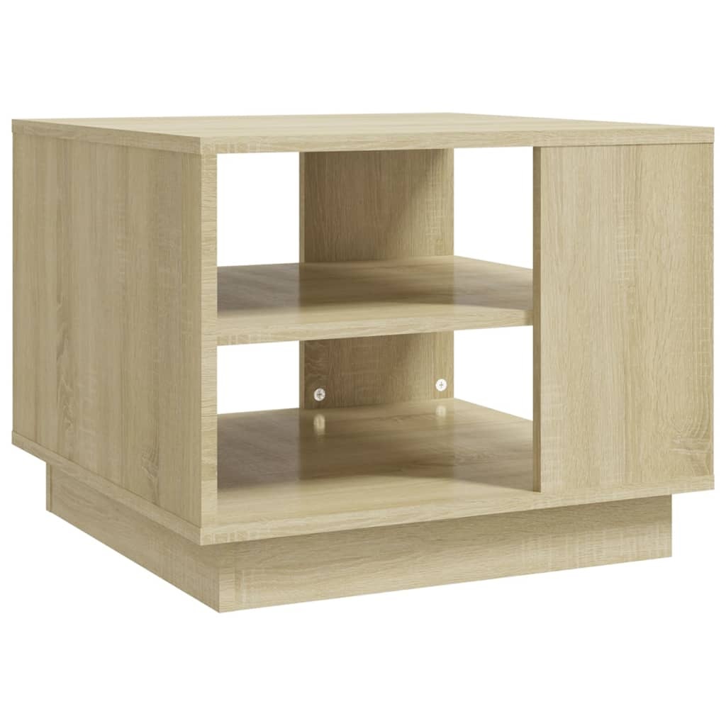 VidaXL Salontafel 55x55x43 spaanplaat sonoma eikenkleurig