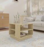 VidaXL Salontafel 55x55x43 spaanplaat sonoma eikenkleurig
