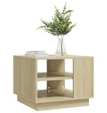 VidaXL Salontafel 55x55x43 spaanplaat sonoma eikenkleurig