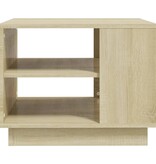 VidaXL Salontafel 55x55x43 spaanplaat sonoma eikenkleurig