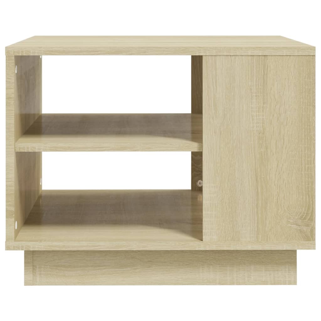 VidaXL Salontafel 55x55x43 spaanplaat sonoma eikenkleurig