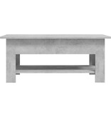 VidaXL Salontafel 102x55x42 cm spaanplaat betongrijs