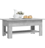 VidaXL Salontafel 102x55x42 cm spaanplaat betongrijs